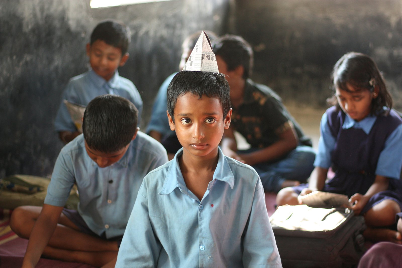 A boy at an alternative education contact point