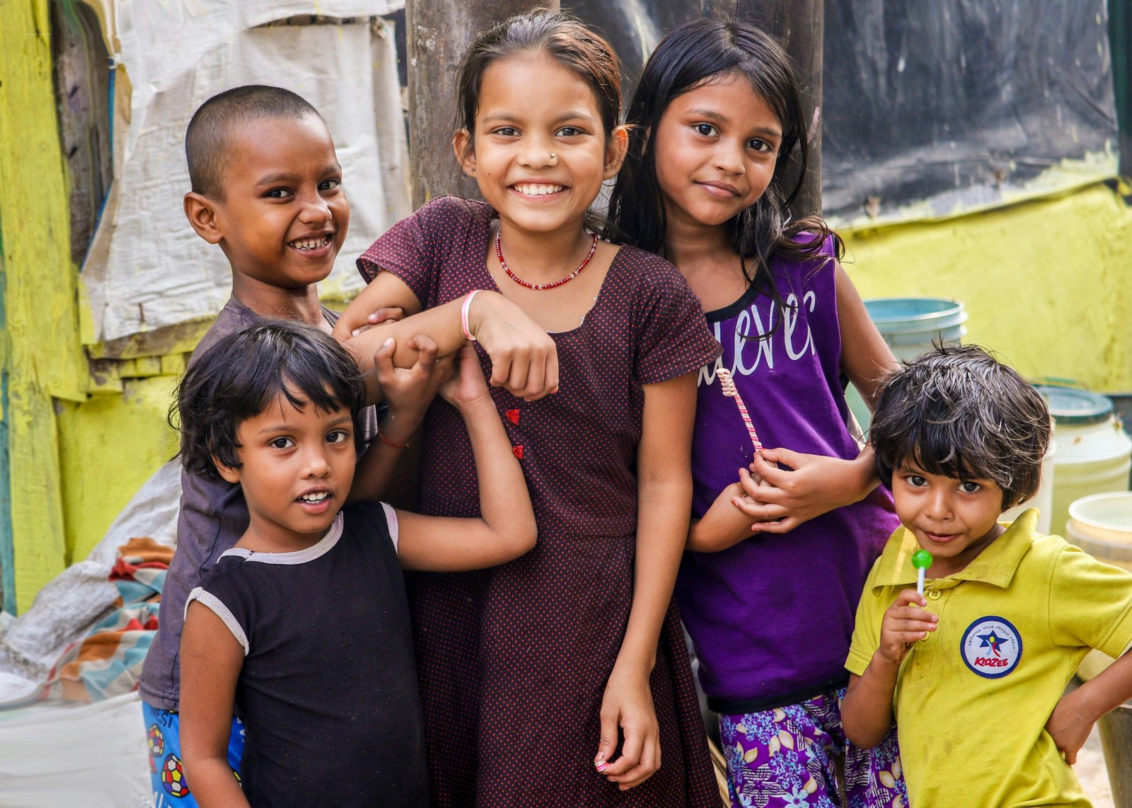 Children bonding at a leadership and life-skills workshop